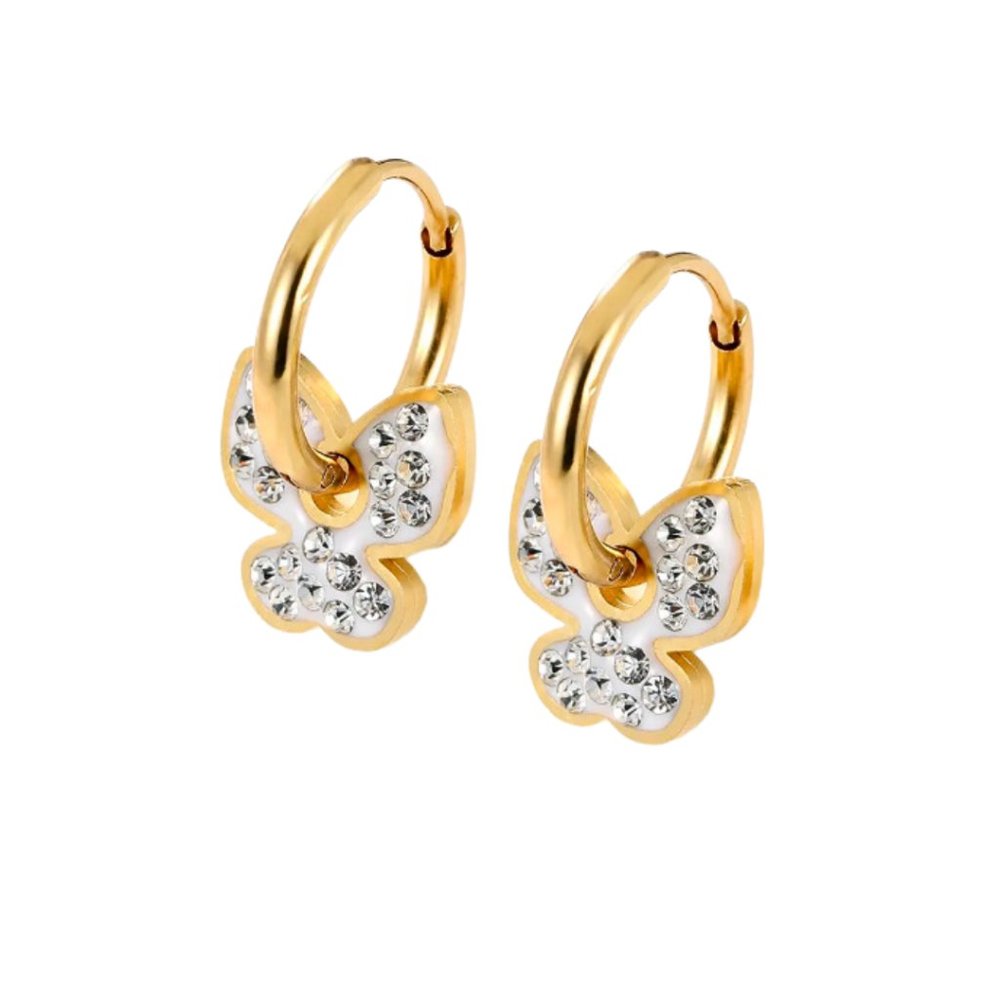 Stainless Steel Butterfly Earrings